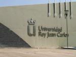 Fachada de una de las facultades de la Universidad Rey Juan Carlos, en Madrid.