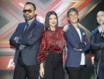 Risto Mejide, Laura Pausini, Xavi Martinez y Fernando Montesinos en la premier del programa de Telecinco 'Factor X'.