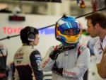 Fernando Alonso Rookie Test Bar&eacute;in Toyota WEC