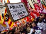 La manifestaci&oacute;n feminista de Barcelona.