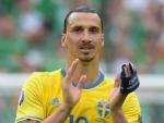 Zlatan Ibrahimovic con la selección de Suecia.