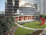 Recreaci&oacute;n de la escultura de Santiago Calatrava que ser&aacute; erigida a orillas del r&iacute;o Chicago.