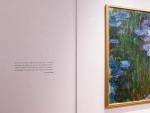 El cuadro 'Nen&uacute;fares en flor', del artista franc&eacute;s Claude Monet, en la casa de subastas Christie's de Nueva York.