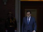El presidente del Gobierno, Mariano Rajoy, en Moncloa.