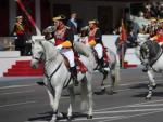 Desfile militar del D&iacute;a de la Hispanidad, el 12 de octubre