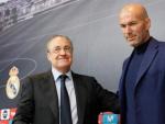 Florentino P&eacute;rez y Zinedine Zidane, en la despedida del franc&eacute;s del Real Madrid.