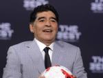 <p>Maradona, uno de los mejores jugadores de la historia.</p>