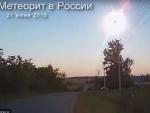 Captura del v&iacute;deo de un meteoroide cayendo en Russia.