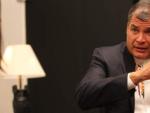 El presidente de Ecuador, Rafael Correa, durante una entrevista concedida a '20minutos'.