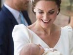 Kate Middleton, durante el bautizado de su hijo Louis.