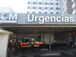 Entrada a urgencias en el hospital La Paz