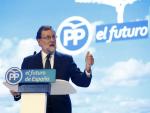 Mariano Rajoy, durante su intervenci&oacute;n en la celebraci&oacute;n del Congreso Nacional del Partido Popular.