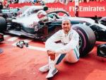Lewis Hamilton, tras su victoria en el GP de Alemania.