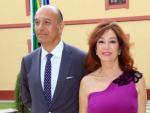 El empresario sevillano Juan Mu&ntilde;oz y su esposa la periodista Ana Rosa Quintana, en un acto p&uacute;blico en 2018.