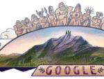 As&iacute; es el 'doodle' de Google que conmemora el primer ascenso al monte Olimpo de Grecia, un 2 de agosto hace 105 a&ntilde;os.