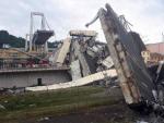 Imagen tras el derrumbe de un viaducto en G&eacute;nova.