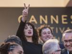 Asia Argento, reivindicativa en el Festival de Cannes 2018.