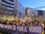 La manifestaci&oacute;n del 8M ha sido multitudinaria en Zaragoza
