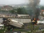 Accidente del tren Alvia en Angrois (Santiago) el 24 de julio de 2013.