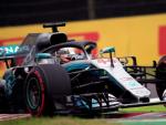 Lewis Hamilton, durante el Gran Premio de Jap&oacute;n de F&oacute;rmula 1.