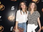 La presentadora del debate de 'Supervivientes' Sandra Barneda y su novia, la colaboradora Nagore Robles, no se separaron durante la fiesta tras la final del reality de Telecinco.