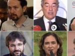 Pablo Iglesias, Juan Rosell, Arnaldo Otegi, Jordi &Eacute;vole, Ada Colau y Joan Manuel Serrat.