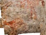 Pinturas rupestres en una cueva de la provincia de Kalimantan, en la isla indonesia de Borneo.