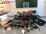 Arsenal de armas que guardaba el detenido que presuntamente quer&iacute;a matar a Pedro S&aacute;nchez.
