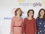 Marta P&eacute;rez, Teresa Ribera y Miriam Gonz&aacute;lez, en la ceremonia de la Fundaci&oacute;n Inspiring Girls.