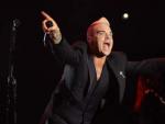 El cantante Robbie Williams durante una actuaci&oacute;n en M&oacute;naco.