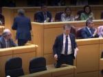 Ignacio Cosid&oacute; ha toma la palabra en el Senado y el PSOE abandona la sala.