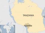 Mapa de Njombe en Tanzania.