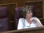 Imagen del momento en el que Celia Villalobos es reprendida por al presidenta del Congreso, Ana Pastor, por no callarse durante una intervenci&oacute;n de Pablo Iglesias.