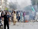 Protesta islamista en Pakist&aacute;n contra la absoluci&oacute;n de Asia Bibi, acusada de blasfemia.