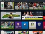 Pantalla de inicio de DAZN, la nueva plataforma de streaming de deportes.