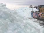 Tsunami de hielo en Canad&aacute;.