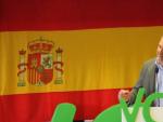 El secretario general de Vox, Javier Ortega Smith, durante un acto en Cuenca.