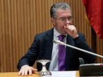 El ex secretario general del PP de Madrid Francisco Granados, momentos antes de su comparecencia en la comisi&oacute;n de investigaci&oacute;n del Congreso.