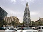 El rascacielos Faisalia en la ciudad de Riad.