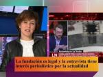 La directora del Canal 24 horas da explicaciones sobre una entrevista al presidente de la Fundaci&oacute;n Francisco Franco.