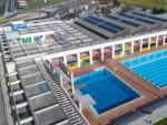 Placas fotovoltaicas en las piscinas municipales de Son Hugo.