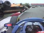 Daniil Kvyat golpea al McLaren de Lando Norris en el GP de China.