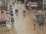 'Rue Saint-Honor&eacute; por la tarde. Efecto de lluvia', de Camille Pissarro.