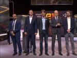 Los candidatos participantes en el debate de las elecciones europeas celebrado en TV3.