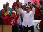 El presidente de Venezuela, Nicol&aacute;s Maduro, en un acto en Caracas.