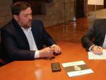 Carles Puigdemont y Oriol Junqueras en una imagen de archivo.