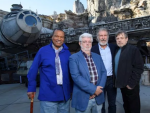 'Star Wars': George Lucas, Harrison Ford Mark Hamill y Billy Dee Williams se re&uacute;nen en Disneylandia