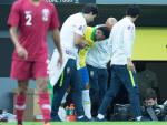 Neymar se marcha lesionado en el amistoso entre Brasil y Catar