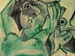 El lienzo 'Hombre y Mujer', de Pablo Picasso (detalle).