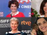 Anne Igartiburu, Ana Rosa Quintana, Irma Soriano y &Aacute;ngela Molina, todas ellas madres a partir de los 45 a&ntilde;os.